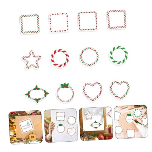 FUNOMOCYA 1 Sätze Weihnachtliche Haftnotizen Süße Abnehmbare Notizblöcke im für Büro Schule und Zuhause Praktische Selbstklebende Memo Pads für Winterfeiertage von FUNOMOCYA