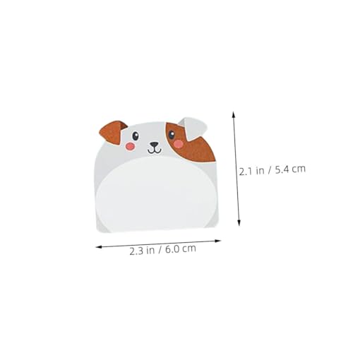 FUNOMOCYA 1 Satz Kawaii Tierformen Haftnotizen Süße Selbstklebende Notizblöcke für Schule Büro und Zuhause Geschenkidee für Freunde und Familie von FUNOMOCYA