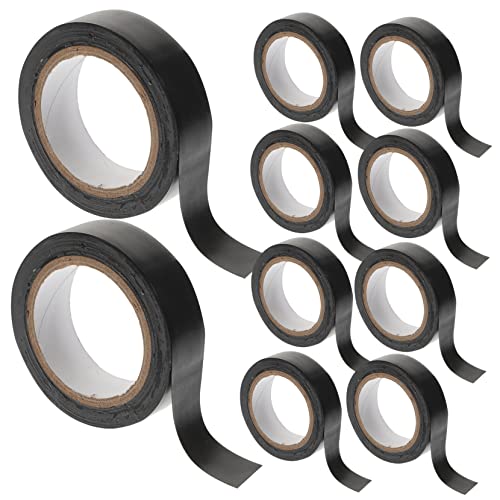 FUNOMOCYA 1 Satz Pvc Isolierband Elektriker Klebeband Schwarz Hitzebeständig Flammhemmend Für Kabelschutz Und Elektrische Isolierung Innen Außen 10 Rollen FUNOMOCYA 1 Satz Pvc Isolierband Elektriker Klebeband Schwarz Hitzebeständig Flammhemmend Für Kabelschutz Und Elektrische Isolierung Innen Außen 10 Rollen von FUNOMOCYA