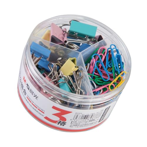 FUNOMOCYA 1 Satz Set Bunter Binder Clips Robuste Büroklammern für Dokumente Schule und Organisation Vielseitige Papierklemmen für Geldscheine Bastelarbeiten und Tägliche Zufällige Farbe von FUNOMOCYA