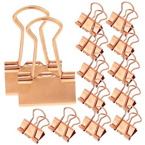 FUNOMOCYA 1 Schachtel Multifunktionale Büroklammern Roségold pro Box Stabile Metall Binderclips für Dokumente Einfache Handhabung und Starker Halt für Bürobedarf FUNOMOCYA 1 Schachtel Multifunktionale Büroklammern Roségold pro Box Stabile Metall Binderclips für Dokumente Einfache Handhabung und Starker Halt für Bürobedarf von FUNOMOCYA