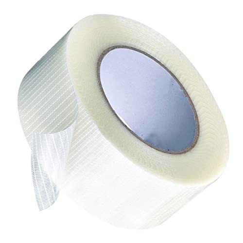 FUNOMOCYA 1 Stück Einseitiges Klebeband Band Schwere Gegossenes Glasfaserband Stoff Fiberglas-fischband Glasfasergewebeband Streifen Glasfaser-fugenband Wickelband Montage Selbst Weiß von FUNOMOCYA