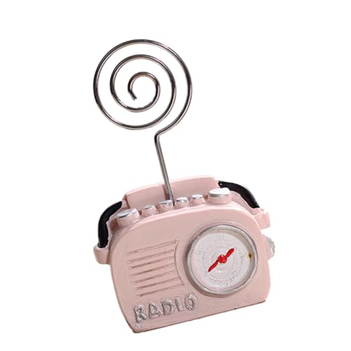 FUNOMOCYA 1 Stück Funkscheinhalter Memo-Notiz-Fotoständer Vintage-Radio Hochzeit Memo -Halter memo clip halter retro telefon Nachrichtenhalter Inhaber der Tabellennummer Metall Ring Rosa FUNOMOCYA 1 Stück Funkscheinhalter Memo-Notiz-Fotoständer Vintage-Radio Hochzeit Memo -Halter memo clip halter retro telefon Nachrichtenhalter Inhaber der Tabellennummer Metall Ring Rosa von FUNOMOCYA