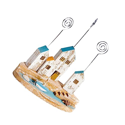 FUNOMOCYA 1 Stück Mediterraner Stil Foto Halter mit Clip Tischkarten Halter für Hochzeiten Menükarten und Fotos Verschiedene Farben von FUNOMOCYA