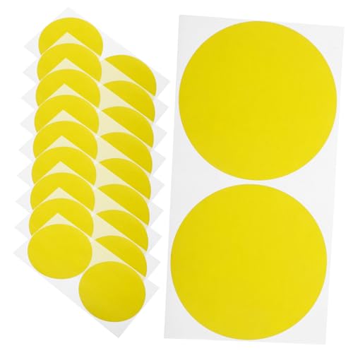 FUNOMOCYA 10 Blatt Farbpunkt-aufkleber Schild Runde Etikettenaufkleber Transparente Punktaufkleber Punkte Stichworte Farbdot -aufkleber Farbige Runde Aufkleber Farbpunktaufkleber Gelb Papier FUNOMOCYA 10 Blatt Farbpunkt-aufkleber Schild Runde Etikettenaufkleber Transparente Punktaufkleber Punkte Stichworte Farbdot -aufkleber Farbige Runde Aufkleber Farbpunktaufkleber Gelb Papier von FUNOMOCYA