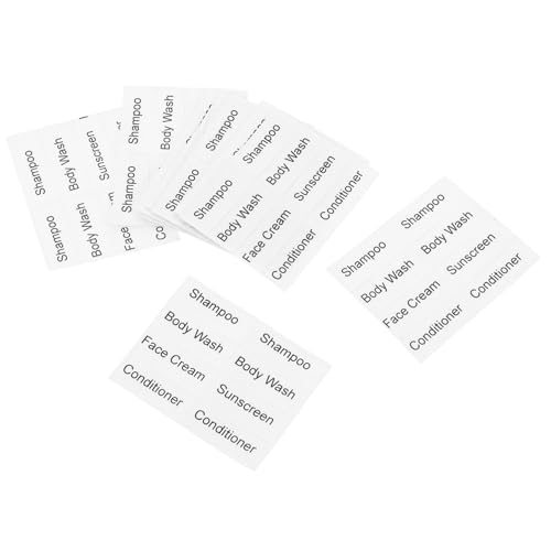 FUNOMOCYA 10 Blatt Transparente Selbstklebende Kosmetik etiketten Wasserfeste Reise flaschen aufkleber Shampoo Toilettenartikel Klassifikationsetiketten Beschriftbar für Reise subflaschen FUNOMOCYA 10 Blatt Transparente Selbstklebende Kosmetik etiketten Wasserfeste Reise flaschen aufkleber Shampoo Toilettenartikel Klassifikationsetiketten Beschriftbar für Reise subflaschen von FUNOMOCYA