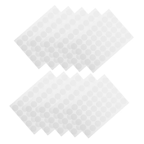 FUNOMOCYA 10 Blatt kleine runde Aufkleber durchsichtige Aufkleber Siegeletikett Aufkleber rundes Etikett selbstklebende Kreisaufkleber runde Geschenkaufkleber Papier Weiß FUNOMOCYA 10 Blatt kleine runde Aufkleber durchsichtige Aufkleber Siegeletikett Aufkleber rundes Etikett selbstklebende Kreisaufkleber runde Geschenkaufkleber Papier Weiß von FUNOMOCYA