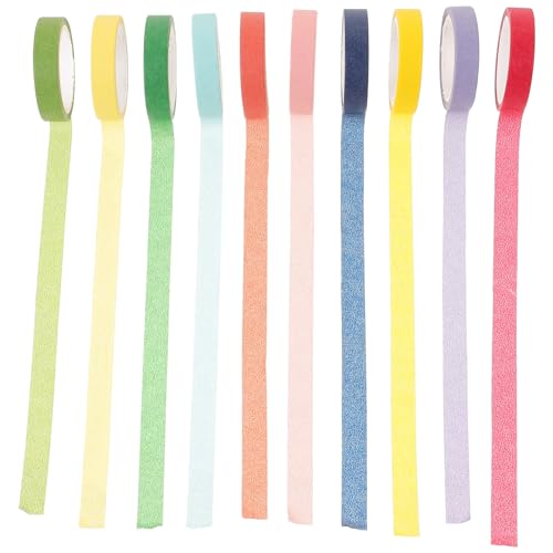 FUNOMOCYA 10 Rollen Washi Paper Tape Handlich Abreißbar Stark Haftend Scrapbook Klebeband für DIY Planer Notizbücher Bastelprojekte Regenbogenfarbenes Papierklebeband für Kreative FUNOMOCYA 10 Rollen Washi Paper Tape Handlich Abreißbar Stark Haftend Scrapbook Klebeband für DIY Planer Notizbücher Bastelprojekte Regenbogenfarbenes Papierklebeband für Kreative von FUNOMOCYA