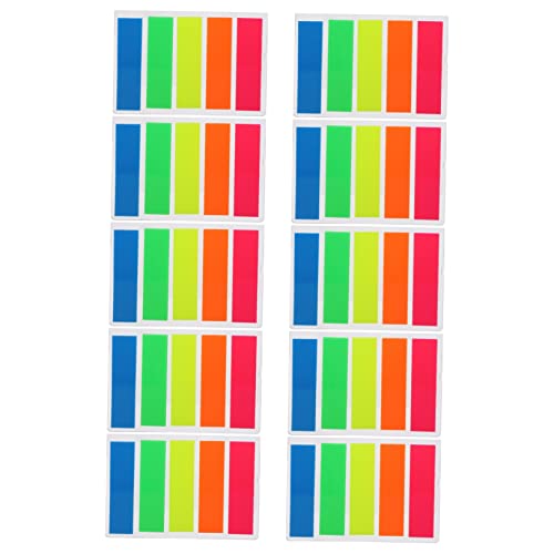 FUNOMOCYA 10 Sätze Haftnotizen Index Tabs Bunte Fluoreszierende Klebezettel Stark Haftende Bookmark Sticker für Notizen Dokumente Bücher Einfach Abreißbar Praktische Organisationshilfe FUNOMOCYA 10 Sätze Haftnotizen Index Tabs Bunte Fluoreszierende Klebezettel Stark Haftende Bookmark Sticker für Notizen Dokumente Bücher Einfach Abreißbar Praktische Organisationshilfe von FUNOMOCYA