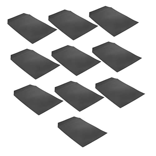 FUNOMOCYA 10 Stück Aktenhalter Büro über dekorativ Taschen postkarten umschläge briefumschläge für postkarten klassischer Umschlag Umschläge für Grußkarten Briefumschlag Papier Black von FUNOMOCYA