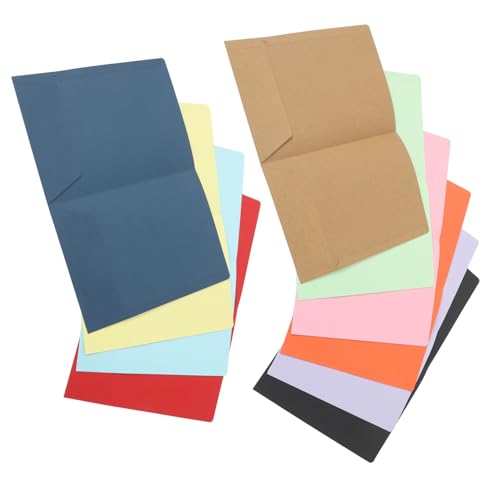 FUNOMOCYA 10 Stück Aktenordner mit Fächern Strapazierfähige Papierunterlagen für Schule Büro und Zuhause für Vertragsorganisation und Dokumentenspeicherung von FUNOMOCYA