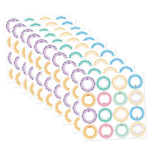 FUNOMOCYA 10 Stück Bunte Selbstklebende Etiketten für Konservendosen Wasserfest Rund Vielseitig Verwendbar für Gläser Dosen Geschenkverpackungen Rückstandsfrei Entfernbar Farbiges Design FUNOMOCYA 10 Stück Bunte Selbstklebende Etiketten für Konservendosen Wasserfest Rund Vielseitig Verwendbar für Gläser Dosen Geschenkverpackungen Rückstandsfrei Entfernbar Farbiges Design von FUNOMOCYA
