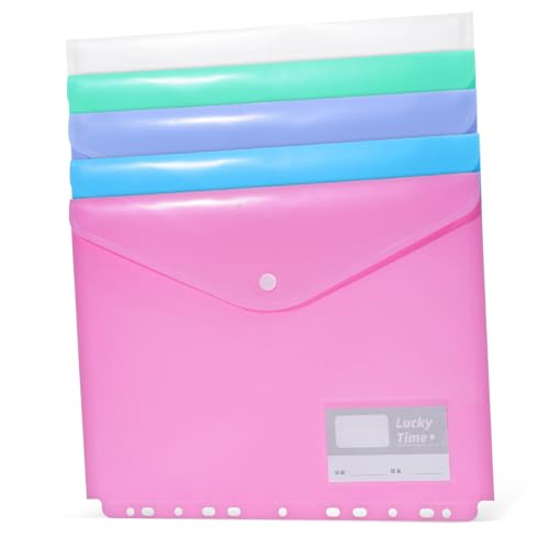 FUNOMOCYA 10 Stück Dokumententaschen Wasserfeste Kunststoff Sammelmappen in Blau Grün Weiß Violett Vielseitige Organizer Pouches für Büro Schule Reise Geräumig und Stabil FUNOMOCYA 10 Stück Dokumententaschen Wasserfeste Kunststoff Sammelmappen in Blau Grün Weiß Violett Vielseitige Organizer Pouches für Büro Schule Reise Geräumig und Stabil von FUNOMOCYA