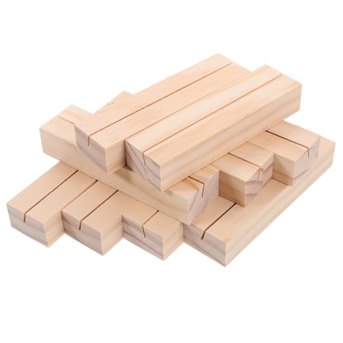 FUNOMOCYA 10 Stück Holz Kartenhalter Reusable Tischkartenständer für Hochzeiten Partys und Events Elegante Holz Fotohalter für Menükarten und Namensschilder aus Unbehandeltem Kiefernholz FUNOMOCYA 10 Stück Holz Kartenhalter Reusable Tischkartenständer für Hochzeiten Partys und Events Elegante Holz Fotohalter für Menükarten und Namensschilder aus Unbehandeltem Kiefernholz von FUNOMOCYA
