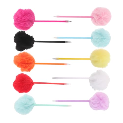 FUNOMOCYA 10 Stück Kreative Kugelschreiber mit Weichem Plüsch Pompon Fließender Tintenfluss Angenehmer Griff Bunte Schreibstifte für Schule Büro und Studenten FUNOMOCYA 10 Stück Kreative Kugelschreiber mit Weichem Plüsch Pompon Fließender Tintenfluss Angenehmer Griff Bunte Schreibstifte für Schule Büro und Studenten von FUNOMOCYA