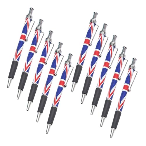 FUNOMOCYA 10 Stück Kugelschreiber mit Flagge Multipack Patriotischer Stift Schwarz Unterschrift Exekutive Weltflaggenstifte Schreibstift für die Schule Büro-Kugelschreiber Büro Stift Metall FUNOMOCYA 10 Stück Kugelschreiber mit Flagge Multipack Patriotischer Stift Schwarz Unterschrift Exekutive Weltflaggenstifte Schreibstift für die Schule Büro-Kugelschreiber Büro Stift Metall von FUNOMOCYA