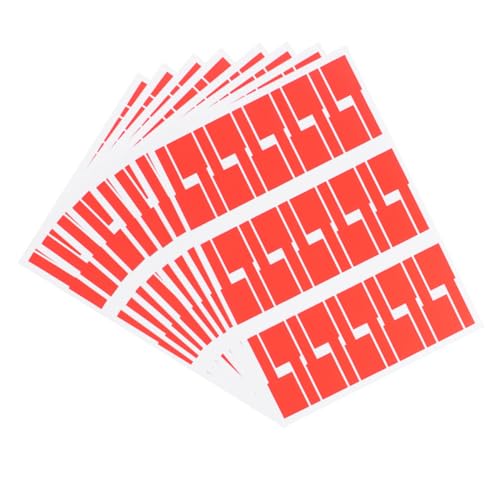 FUNOMOCYA 10 Stück Pack Selbstklebende Netzwerkkabel Etiketten Rot Wasserfest Reißfest Farbige Kabelmarkierer für Büro Computerraum Heimnetzwerk Einfache Beschriftung und Kabelorganisation FUNOMOCYA 10 Stück Pack Selbstklebende Netzwerkkabel Etiketten Rot Wasserfest Reißfest Farbige Kabelmarkierer für Büro Computerraum Heimnetzwerk Einfache Beschriftung und Kabelorganisation von FUNOMOCYA