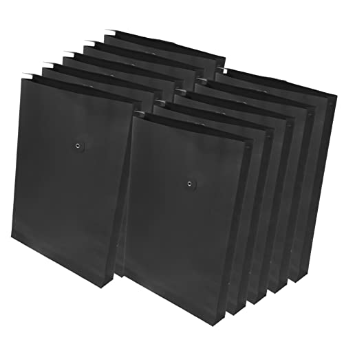 FUNOMOCYA 10 Stück Schnur Tüte Aus Kraftpapier Aktenkästen Papierordner Lieferungen Dateiorganisator Größe Schmucklos Dokumentieren Binden Dokumentorganisator Black von FUNOMOCYA