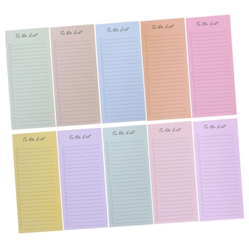 FUNOMOCYA 10 Stück Seitige To Do Listen Haftnotizen im Selbstklebende Notizblöcke in Bunten Macaron Farben Wiederablösbar ohne Rückstände für Büro Schule und Alltag Farbenfroher Planer FUNOMOCYA 10 Stück Seitige To Do Listen Haftnotizen im Selbstklebende Notizblöcke in Bunten Macaron Farben Wiederablösbar ohne Rückstände für Büro Schule und Alltag Farbenfroher Planer von FUNOMOCYA
