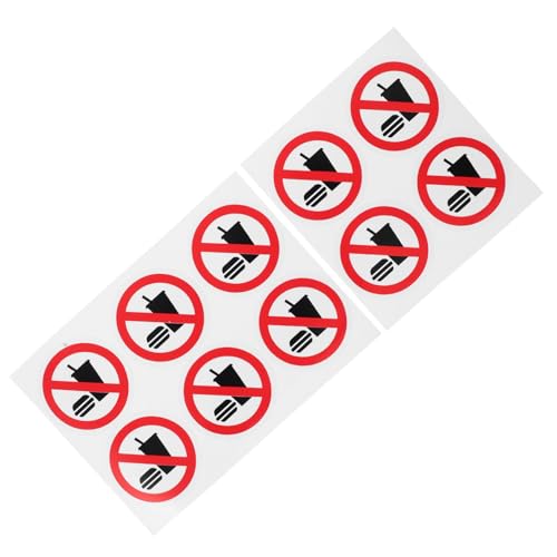 FUNOMOCYA 10 Stück Sicherheitswarnaufkleber Selbstklebende Speisen und Getränke Schilder für Fabriken Leuchtende Einfache Anwendung Vielseitig Einsetzbar FUNOMOCYA 10 Stück Sicherheitswarnaufkleber Selbstklebende Speisen und Getränke Schilder für Fabriken Leuchtende Einfache Anwendung Vielseitig Einsetzbar von FUNOMOCYA