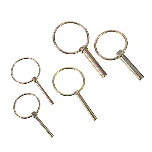FUNOMOCYA 10 Stück Stiftradstangen Anhängerkupplungskugel Große Sicherheits Traktorsitzabdeckung Großer Sicherheitsknopf Sicherheits Hochleistungs Lanyard Lenkhaken Gewindestange von FUNOMOCYA
