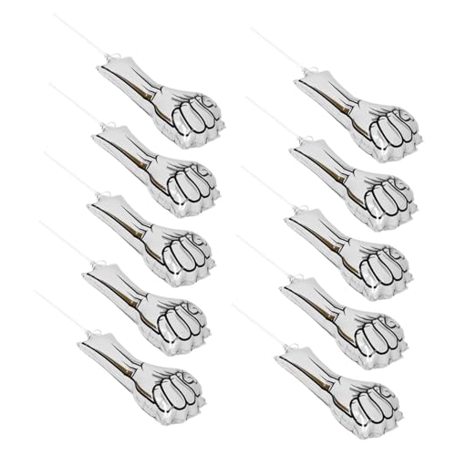 FUNOMOCYA 10 Stück Teiliges Aufblasbare Aluminiumfolie-fäuste Cheerleading-ballons Robustes Sport Party-accessoire zur Teamunterstützung für Wettkämpfe und Fan-atmosphäresteigerung FUNOMOCYA 10 Stück Teiliges Aufblasbare Aluminiumfolie-fäuste Cheerleading-ballons Robustes Sport Party-accessoire zur Teamunterstützung für Wettkämpfe und Fan-atmosphäresteigerung von FUNOMOCYA