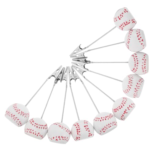 FUNOMOCYA 10 Stück Teiliges Baseball Memo Clip aus Resin Vielseitige Tischkartenhalter mit Stabilem Klemmdesign Sportliches Motiv für Büro Party und Zuhause Einfache Einhandbedienung FUNOMOCYA 10 Stück Teiliges Baseball Memo Clip aus Resin Vielseitige Tischkartenhalter mit Stabilem Klemmdesign Sportliches Motiv für Büro Party und Zuhause Einfache Einhandbedienung von FUNOMOCYA