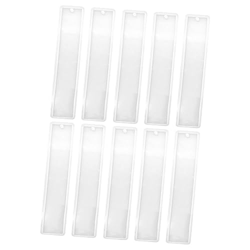 FUNOMOCYA 10 Stück Teiliges Buchzeichen Form Rechteckige Diy Gießform für Epoxidharz Wiederverwendbare Lesezeichen Mould für Bastelprojekte Flexibles Silikonmaterial für Diy FUNOMOCYA 10 Stück Teiliges Buchzeichen Form Rechteckige Diy Gießform für Epoxidharz Wiederverwendbare Lesezeichen Mould für Bastelprojekte Flexibles Silikonmaterial für Diy von FUNOMOCYA