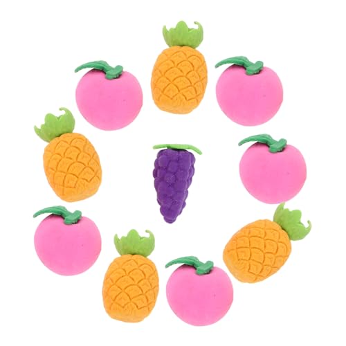 FUNOMOCYA 10 Stück Teiliges Gemüse Radiergummis für Puzzle Radiergummis in Bunten Frucht Gemüseformen Spielerische Lernbelohnung Klassenzimmer Preise und Partygeschenke von FUNOMOCYA
