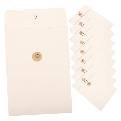 FUNOMOCYA 10 Stück Teiliges Große Dokumententaschen Praktische Aktenordner mit Kordelzug für Büro Schule und Zuhause Vielseitige Aufbewahrungslösung für Unterlagen und Rechnungen Elegante von FUNOMOCYA