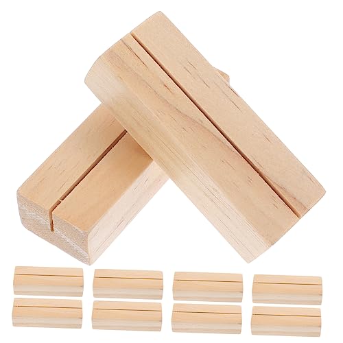 FUNOMOCYA 10 Stück Teiliges Holz Kartenhalter für Notizen und Fotos Robuste Ständer für Tischdekoration Geeignet für Büro Schule Hochzeiten und Feiern FUNOMOCYA 10 Stück Teiliges Holz Kartenhalter für Notizen und Fotos Robuste Ständer für Tischdekoration Geeignet für Büro Schule Hochzeiten und Feiern von FUNOMOCYA