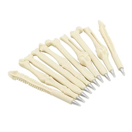 FUNOMOCYA 10 Stück Teiliges Knochen Design Kugelschreiber mit Schwarzer für Ärzte Krankenschwestern Studenten und Kreative Köpfe Komfortabel und von FUNOMOCYA