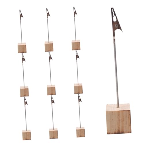 FUNOMOCYA 10 Stück Teiliges Kreative Holz kartenhalter mit Metallklammern Tischkarten Menükartenhalter für Hochzeit Party Büro Stabile Fotohalter für Tischdekoration FUNOMOCYA 10 Stück Teiliges Kreative Holz kartenhalter mit Metallklammern Tischkarten Menükartenhalter für Hochzeit Party Büro Stabile Fotohalter für Tischdekoration von FUNOMOCYA