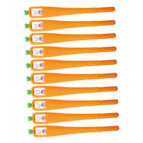 FUNOMOCYA 10 Stück Teiliges Kugelschreiber mit Niedlichem Karotten kaninchen design Schwarze Tinte Schnelltrocknend und Langlebig als Lustiger Stift für Schule und Büro FUNOMOCYA 10 Stück Teiliges Kugelschreiber mit Niedlichem Karotten kaninchen design Schwarze Tinte Schnelltrocknend und Langlebig als Lustiger Stift für Schule und Büro von FUNOMOCYA