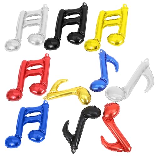 FUNOMOCYA 10 Stück Teiliges Musiknoten Aluminiumfolie Ballon Vielseitig für Musikpartys Geburtstage Hochzeiten Shower Wiederverwendbar Langlebig Rock And Roll Partydekoration FUNOMOCYA 10 Stück Teiliges Musiknoten Aluminiumfolie Ballon Vielseitig für Musikpartys Geburtstage Hochzeiten Shower Wiederverwendbar Langlebig Rock And Roll Partydekoration von FUNOMOCYA