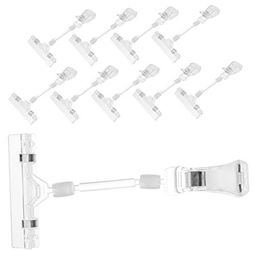 FUNOMOCYA 10 Stück Teiliges Preisschildhalter mit Drehbarem Clip für Einzelhandel und Supermärkte Praktische Schilderhalter für Warenanzeigen FUNOMOCYA 10 Stück Teiliges Preisschildhalter mit Drehbarem Clip für Einzelhandel und Supermärkte Praktische Schilderhalter für Warenanzeigen von FUNOMOCYA