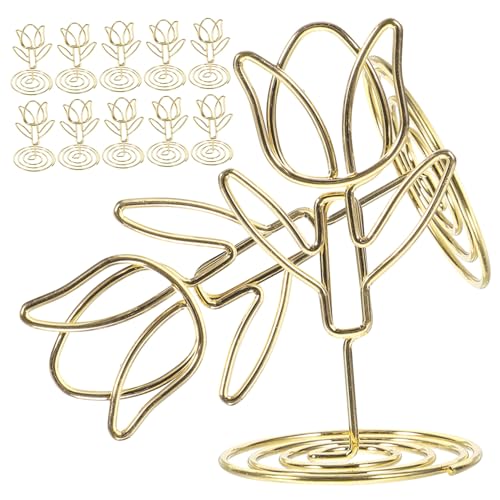 FUNOMOCYA 10 Stück Teiliges Tischkartenhalter Tulpenform aus Eleganter Fotohalter für Hochzeitsdekoration Stabiler Memo Clip für Tischnummern und Namenskarten FUNOMOCYA 10 Stück Teiliges Tischkartenhalter Tulpenform aus Eleganter Fotohalter für Hochzeitsdekoration Stabiler Memo Clip für Tischnummern und Namenskarten von FUNOMOCYA