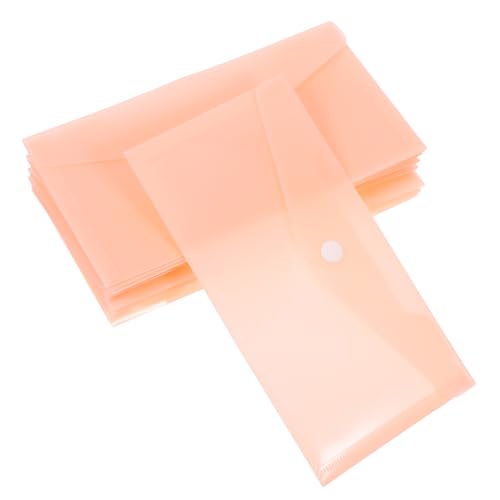 FUNOMOCYA 10 Stück Teiliges Transparente Kunststoff-dokumentenmappen mit Sicherem Druckknopfverschluss Wasserfeste Praktische Ablage für Büro Schule und Reise Leicht und Tragbar Schnelle von FUNOMOCYA