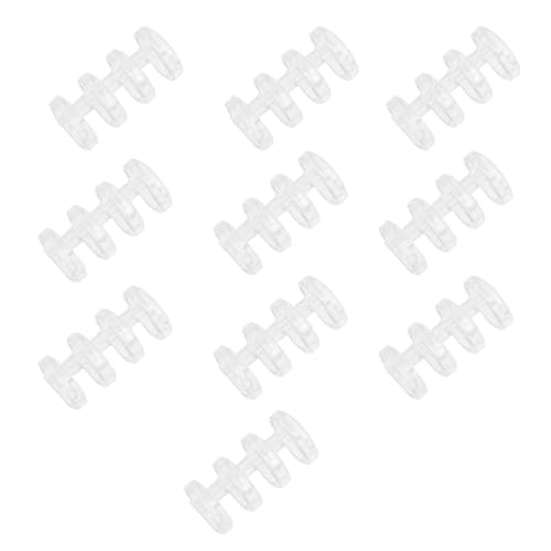 FUNOMOCYA 10 Stück Teiliges Transparenter Segmentierter Leaf binder Abnehmbar Vielseitig Einsetzbar Leichte Ringbindung für Schule Büro Studentenbedarf Praktische Heftstreifen von FUNOMOCYA