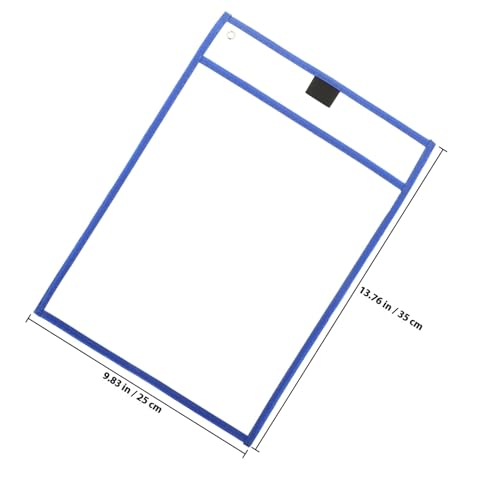 FUNOMOCYA 10 Stück Teiliges Wiederverwendbarer Transparenter Trockenlösch dokumententaschen aus Langlebigem PVC Abwischbar für Büro und Schule als Einsteckbare Sheet Protector Hüllen zur FUNOMOCYA 10 Stück Teiliges Wiederverwendbarer Transparenter Trockenlösch dokumententaschen aus Langlebigem PVC Abwischbar für Büro und Schule als Einsteckbare Sheet Protector Hüllen zur von FUNOMOCYA