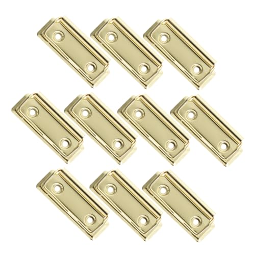 FUNOMOCYA 10 Stück Zubehör Für Plattenklemmen Klemmbretter Aus Metall Befestigungsklammern Für Klemmbretter Kleine Büroklammern Klemmbretter Für Zwischenablagen Golden Aluminiumlegierung FUNOMOCYA 10 Stück Zubehör Für Plattenklemmen Klemmbretter Aus Metall Befestigungsklammern Für Klemmbretter Kleine Büroklammern Klemmbretter Für Zwischenablagen Golden Aluminiumlegierung von FUNOMOCYA