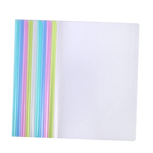 FUNOMOCYA 10 Stücke Trolley Ordner Datei Ordner Binder Ordner Papier Abdeckung Schiebe Bar Halter Dateien Organizer Bericht Binder von FUNOMOCYA