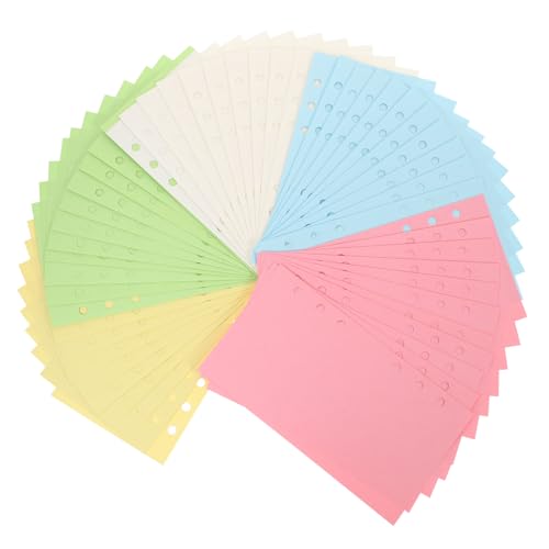 FUNOMOCYA 100 Blatt Blanko Nachfüllpapier Lochung Farbiges Glattes Loser Einlagenpapier für Ringbuch Planer und Notizbuch Geeignet für Journaling Skizzen Planungen und Notizen FUNOMOCYA 100 Blatt Blanko Nachfüllpapier Lochung Farbiges Glattes Loser Einlagenpapier für Ringbuch Planer und Notizbuch Geeignet für Journaling Skizzen Planungen und Notizen von FUNOMOCYA