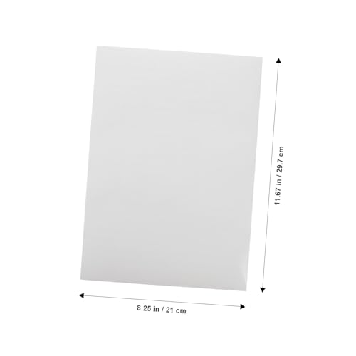 FUNOMOCYA 100 Blatt Selbstklebende Etiketten Bedruckbares Stickerpapier Glatte Oberfläche Vielseitige Blanko aufkleber für Preisetiketten Büro Schule und Organisation Kompatibel mit von FUNOMOCYA