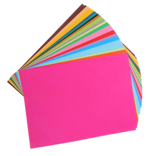 FUNOMOCYA 100 Stück Buntes Origami Papier Quadratische Bastelblätter für Anfänger Kreatives Basteln und Scrapbooking Format Farben von FUNOMOCYA
