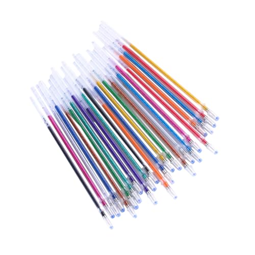 FUNOMOCYA 100 Stück Glitzer-Nachfüllung Kugelschreiberminen Kugelschreiber wieder auffüllbar minen für kugelschreiber Plastifizieren Ersatz für Stiftminen Nachfüllungen für Schreibstifte von FUNOMOCYA