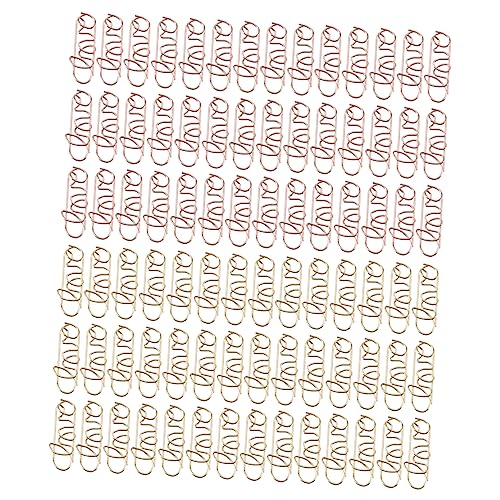 FUNOMOCYA 100 Stück Love Shape Büroklammern Kreative Roségoldene Büroklips Lustige Lesezeichen und Planer Clips für Hochzeit Schule und Büroorganisation FUNOMOCYA 100 Stück Love Shape Büroklammern Kreative Roségoldene Büroklips Lustige Lesezeichen und Planer Clips für Hochzeit Schule und Büroorganisation von FUNOMOCYA