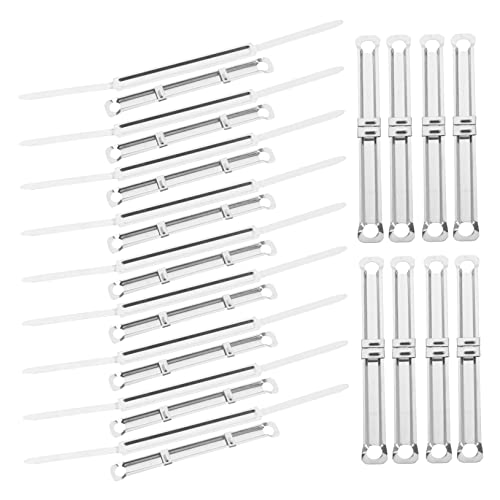 FUNOMOCYA 100 Stück Metall Binder Ringe für Buchbindung Wiederverwendbare Binder Clips Praktische Bindemittel für Büro und Zuhause für DIY Projekte und Notizbücher von FUNOMOCYA