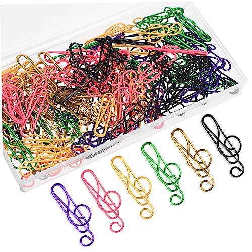 FUNOMOCYA 100 Stück Musiknoten Büroklammern Papierklammern Verschiedenen für Organisation von Dokumenten Notizbüchern und Fotos aus Hochwertigem und Pet Gefertigt Zufällige FUNOMOCYA 100 Stück Musiknoten Büroklammern Papierklammern Verschiedenen für Organisation von Dokumenten Notizbüchern und Fotos aus Hochwertigem und Pet Gefertigt Zufällige von FUNOMOCYA