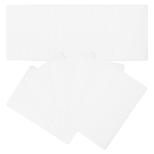 FUNOMOCYA 100 Stück PVC Blanko Karten Vielseitige Etiketten für Preisangaben DIY Projekte und Notizkarten Hochwertige Langlebige PVC Karten für Kreative Anwendungen FUNOMOCYA 100 Stück PVC Blanko Karten Vielseitige Etiketten für Preisangaben DIY Projekte und Notizkarten Hochwertige Langlebige PVC Karten für Kreative Anwendungen von FUNOMOCYA